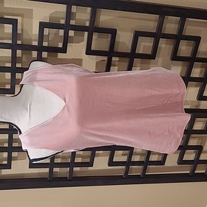 Pink Velour Tank Top